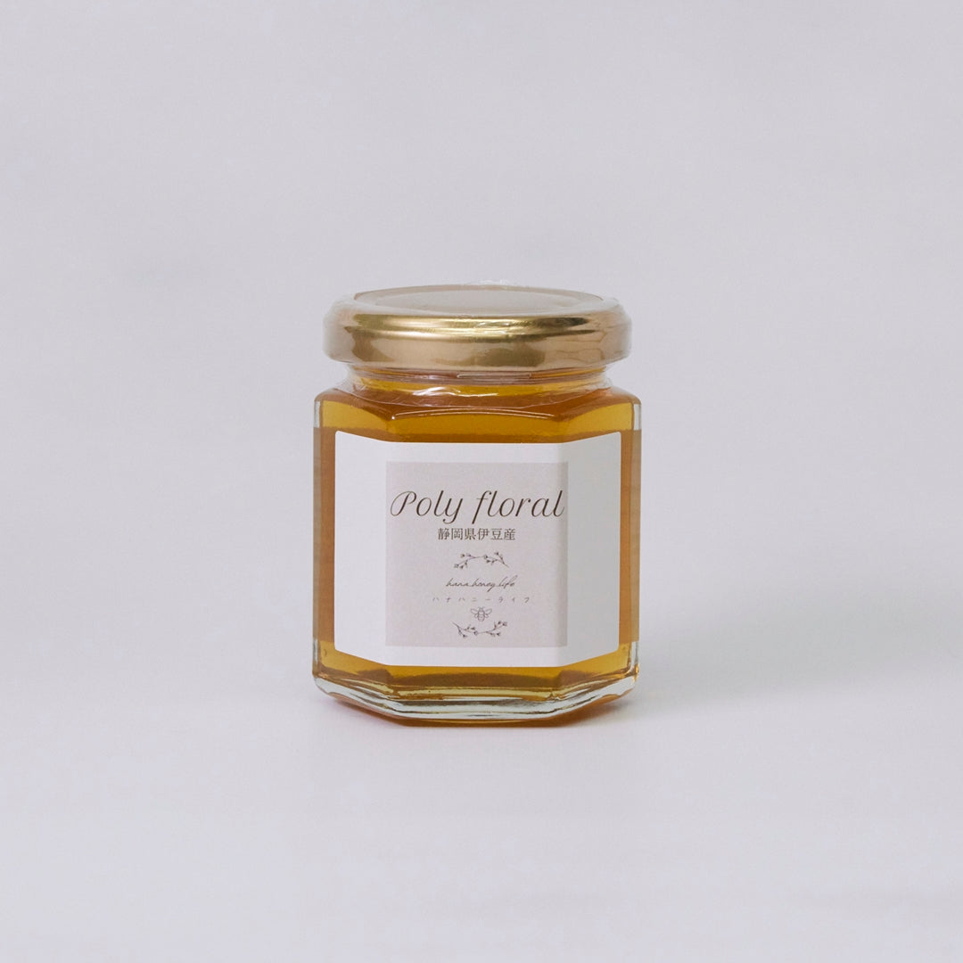 ハチミツ ポリフローラル (静岡県伊豆産)| 国産 | 瓶 | クロガネモチ|無添加 | hana_honey_life(ハナハニーライフ)|LIFE TUNING DAYS(ライフチューニングデイズ)|