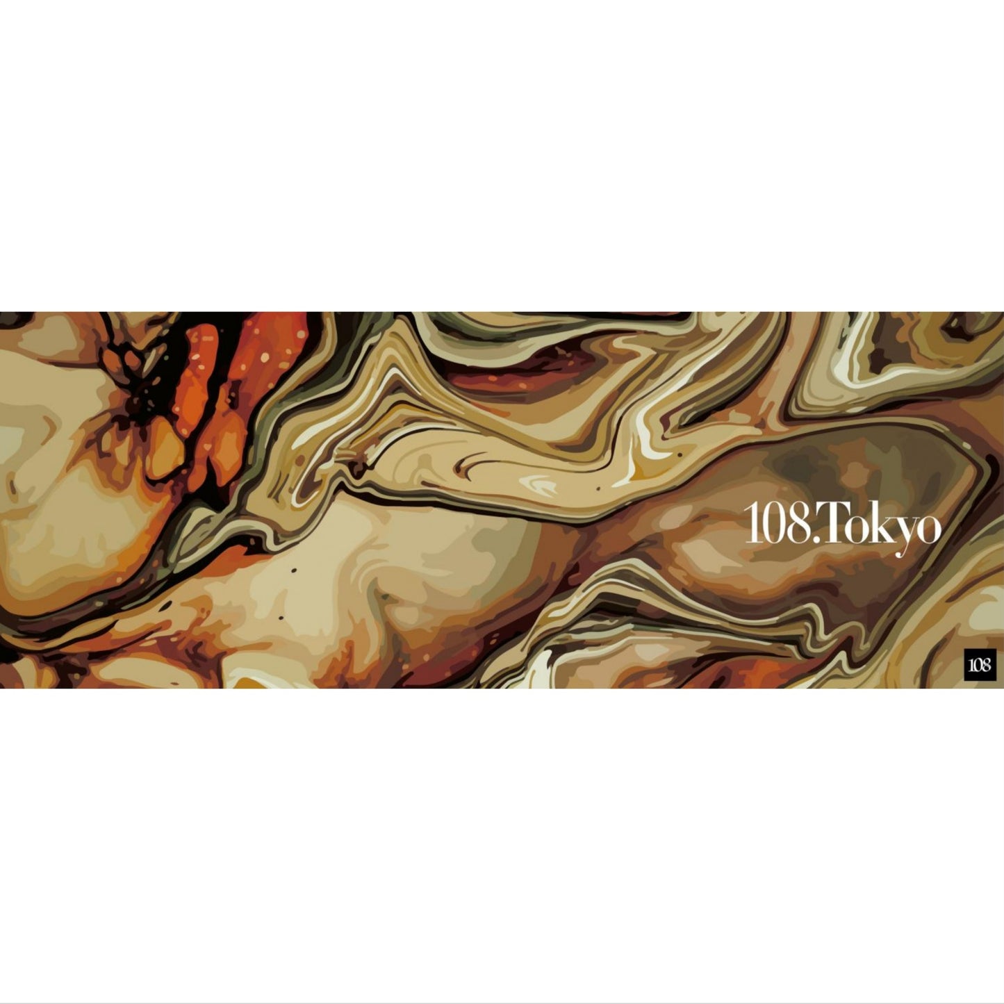 タイダイチョコ|ヨガマット|天然ゴム|合成スウェード|大きめ|おしゃれ|個性的|108.tokyo(ワンオーエイト.トウキョウ )|LIFE TUNING DAYS(ライフチューニングデイズ)