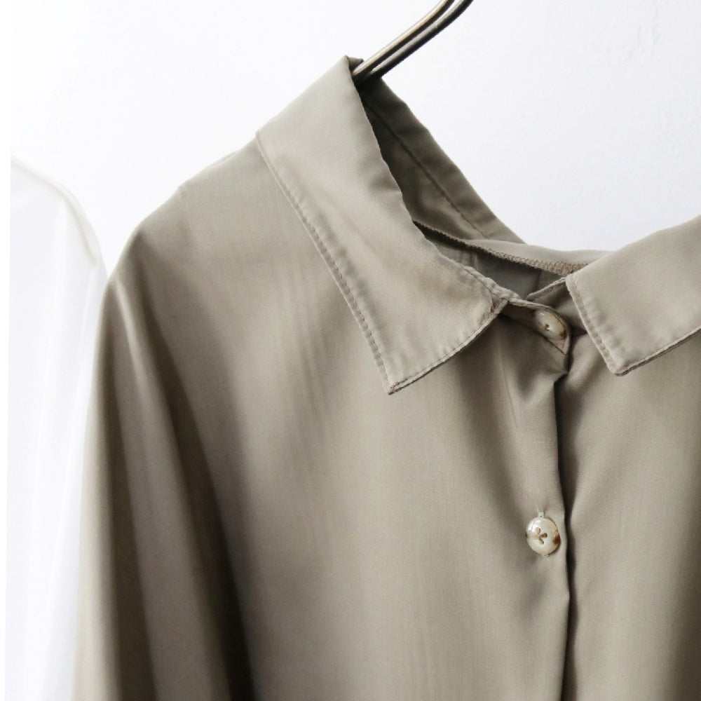 【OUTLET】バルーンスリーブ接触冷感シャツ