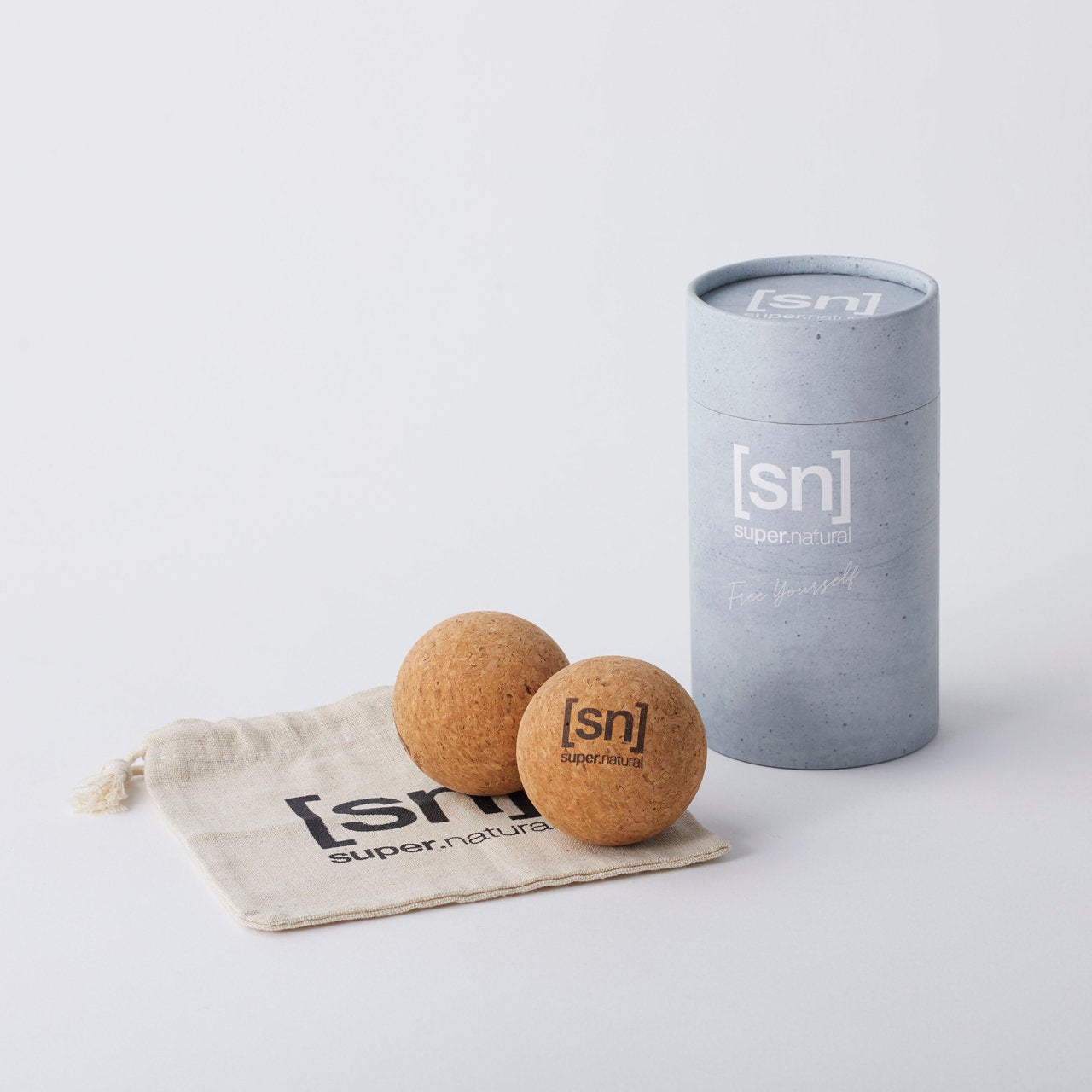 コルク素材ストレッチボール 6.5cm 2個セット | [sn]super.natural