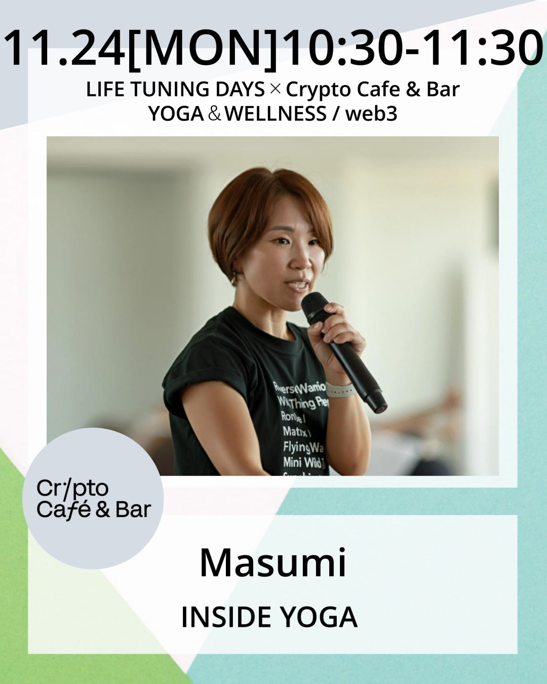 11/24(月/祝)INSIDE YOGA / Masumi