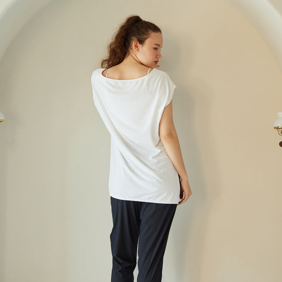 フリルベルトスリットトップス