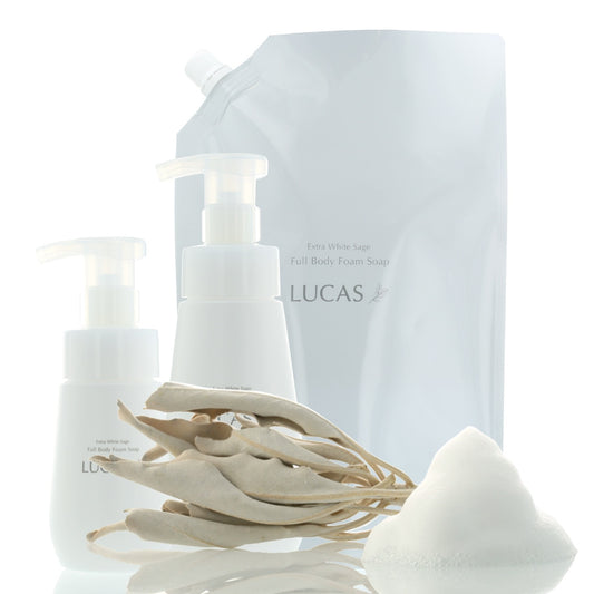 ホワイトセージ 全身泡ソープ|全身浄化用石けん|泡タイプ|LIFETUNINGDAYS(ライフチューニングデイズ)|天然由来成分100%|LUCAS(ルカス)