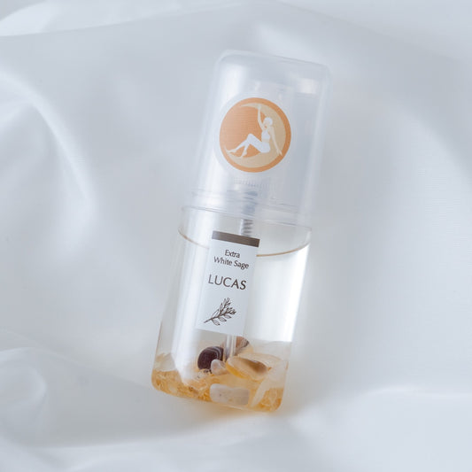 ホワイトセージ 浄化スプレー|月の満ち欠け ベルガモット|高橋エマ |天然石ムーンストーン・シトリン・アザート |  LIFE TUNING DAYS(ライフチューニングデイズ) |LUCAS(ルカス)