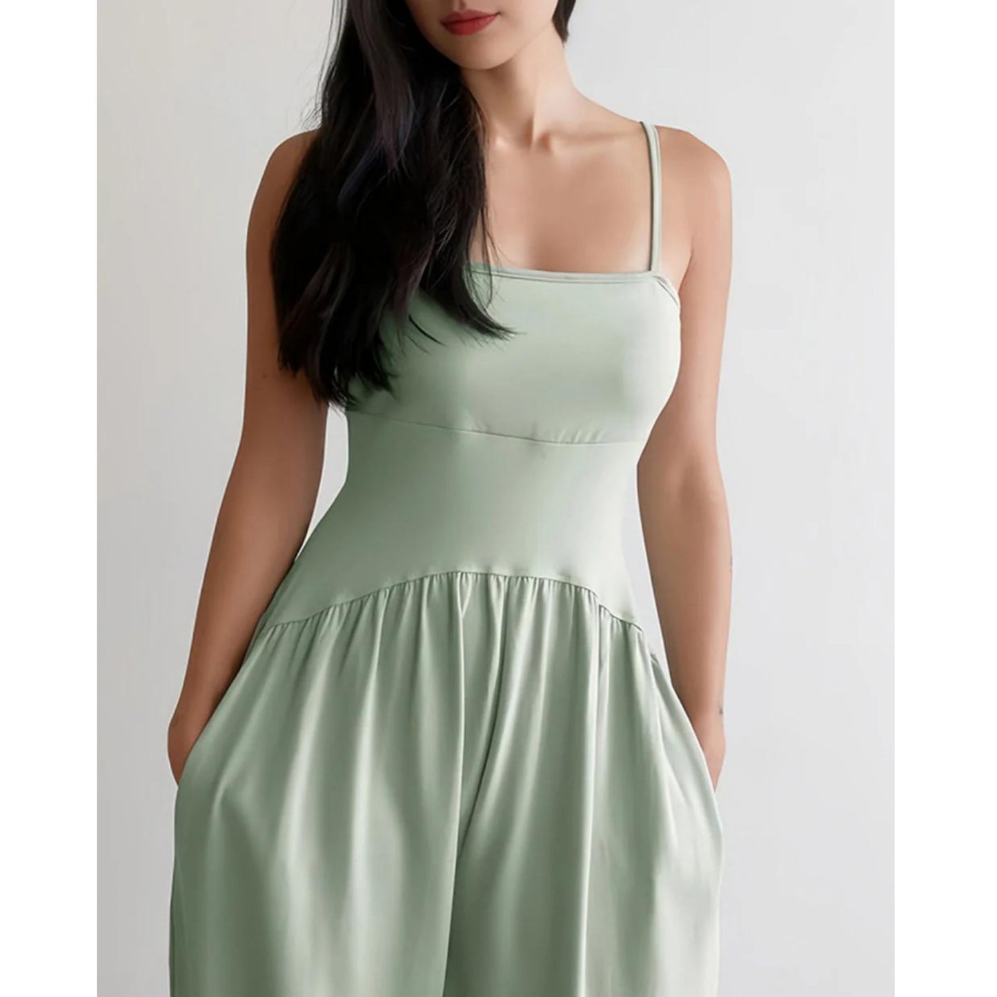 バルーンタックヨガオールインワン |3465|ゆったり|ギャザー|かわいい|ライフチューニングデイズ|undigi(アンデジ)|LIFE TUNING DAYS(ライフチューニングデイズ)