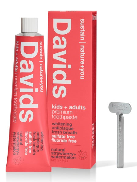【オーラルケア】Davids ホワイトニングトゥースペースト(ストロベリースイカ)