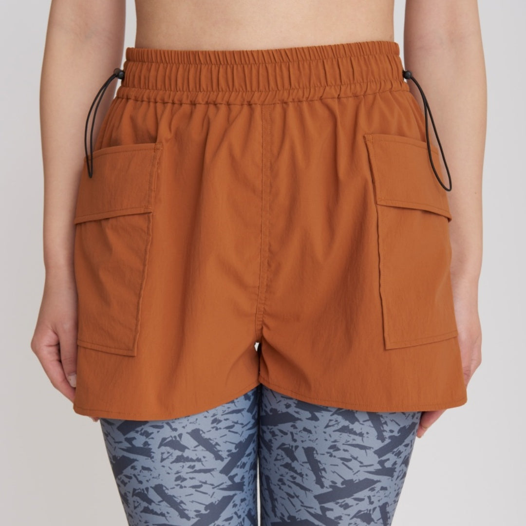 |タイプライターストレッチランショーツ|キャメル|ショートパンツ|ヨガウェア|フィットネス|普段使い|seeset(シーセット)|LIFE TUNING DAYS(ライフチューニングデイズ)|