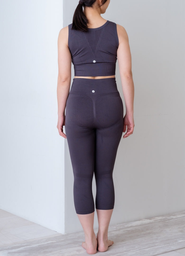 ALOALO|細見えラインレギンス/クロップド丈