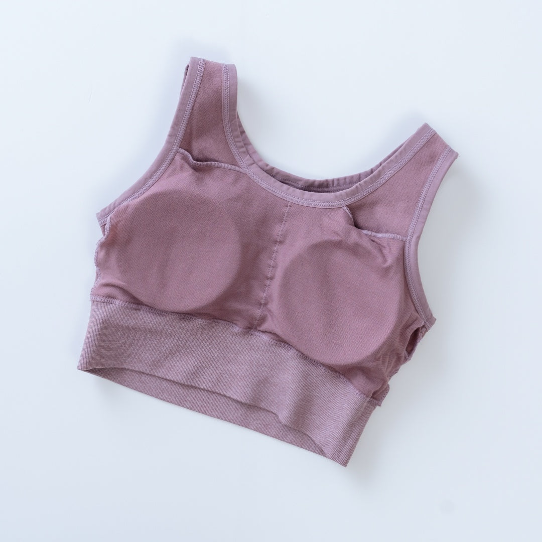 ウェーブ柄スポーツブラ