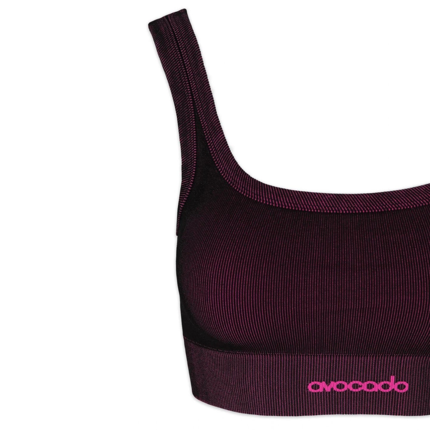 Kali Scoop Bra|AVOCADO|センシルナイロン|フューシャパープル|ストライプ|ブラトップ|ヨガ|ピラティス|おしゃれ|108.tokyo(ワンオーエイト.トウキョウ )|LIFE TUNING DAYS(ライフチューニングデイズ)