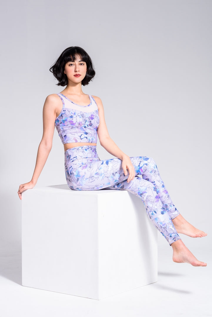 ギャラクシーフラワーレギンス Galaxy Flower |レギンス|花柄|水陸両用|UVカット|MILLEBACI(ミレバーチ)|LIFE TUNING DAYS(ライフチューニングデイズ)|