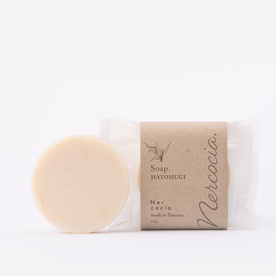 ハトムギ石鹸|洗顔せっけん|全身用|自然由来|Nercocia. (ネルコッチャ)|LIFE TUNING DAYS(ライフチューニングデイズ)|