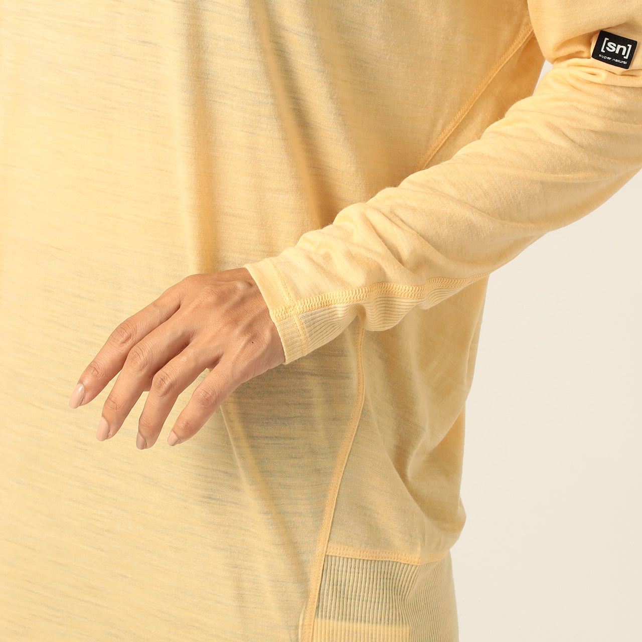 W JP YOGA LOOSE TEE LS