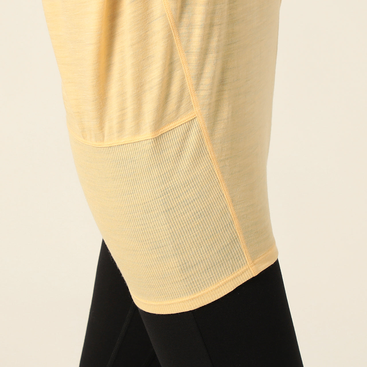 W JP YOGA LOOSE TEE LS