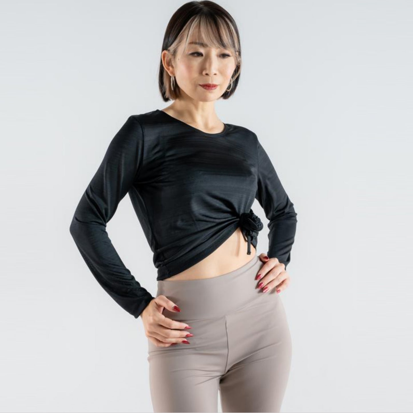 3wayトップ|ダンスウェア|ヨガウェア|ジャズダンス|Tシャツ|長袖|着回し|アレンジ|ブラック|テアダンスアンドラディアンス|thea DANCE & RADIANCE|ライフチューニングデイズ|LIFE TUNING DAYS