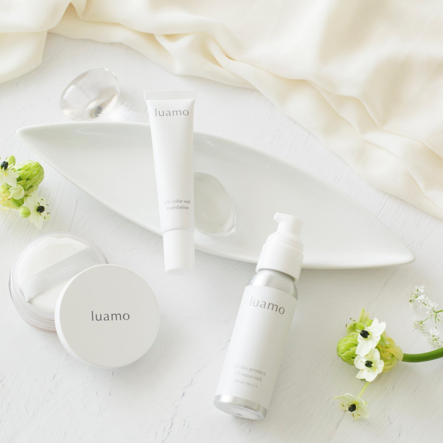 UVカラーヴェール ファンデ―ション SPF26 PA+++|ナチュラル|クリームファンデーション|明るいナチュラルベージュ|天然成分由来|石けんで落ちる|luamo(ルアモ)|LIFE TUNING DAYS(ライフチューニングデイズ)