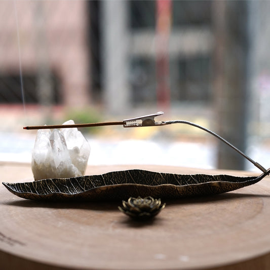 お香立てセット|ホワイトセージ リーフバーナー&コーン型|エクストラホワイトセージ|LIFETUNINGDAYS(ライフチューニングデイズ)|LUCAS(ルカス)