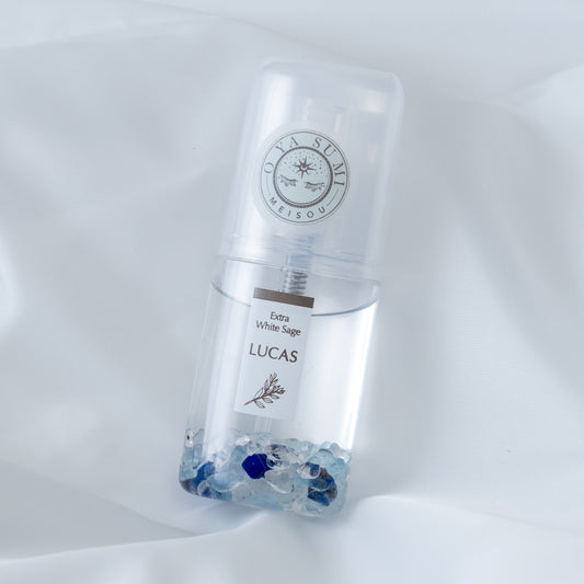 ホワイトセージ 浄化スプレー|おやすみ瞑想®の香り ラベンダー|高橋エマ |天然石クリスタル・アクアマリン・ラピスラズリ |  LIFE TUNING DAYS(ライフチューニングデイズ) |LUCAS(ルカス)