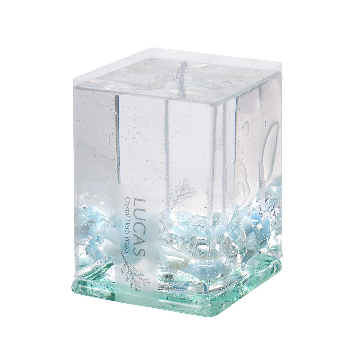 グミキャンドル|アクアマリン(AQUAMARINE)|天然石|ホワイトセージ|エッセンシャルオイル|LIFETUNINGDAYS(ライフチューニングデイズ)|浄化|瞑想|LUCAS(ルカス)
