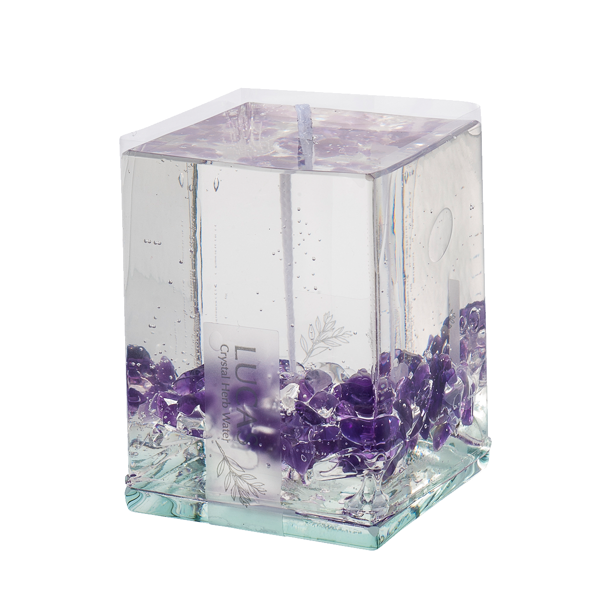 グミキャンドル|アメジスト(AMETHYST)|天然石|ホワイトセージ|エッセンシャルオイル|LIFETUNINGDAYS(ライフチューニングデイズ)|浄化|瞑想|LUCAS(ルカス)