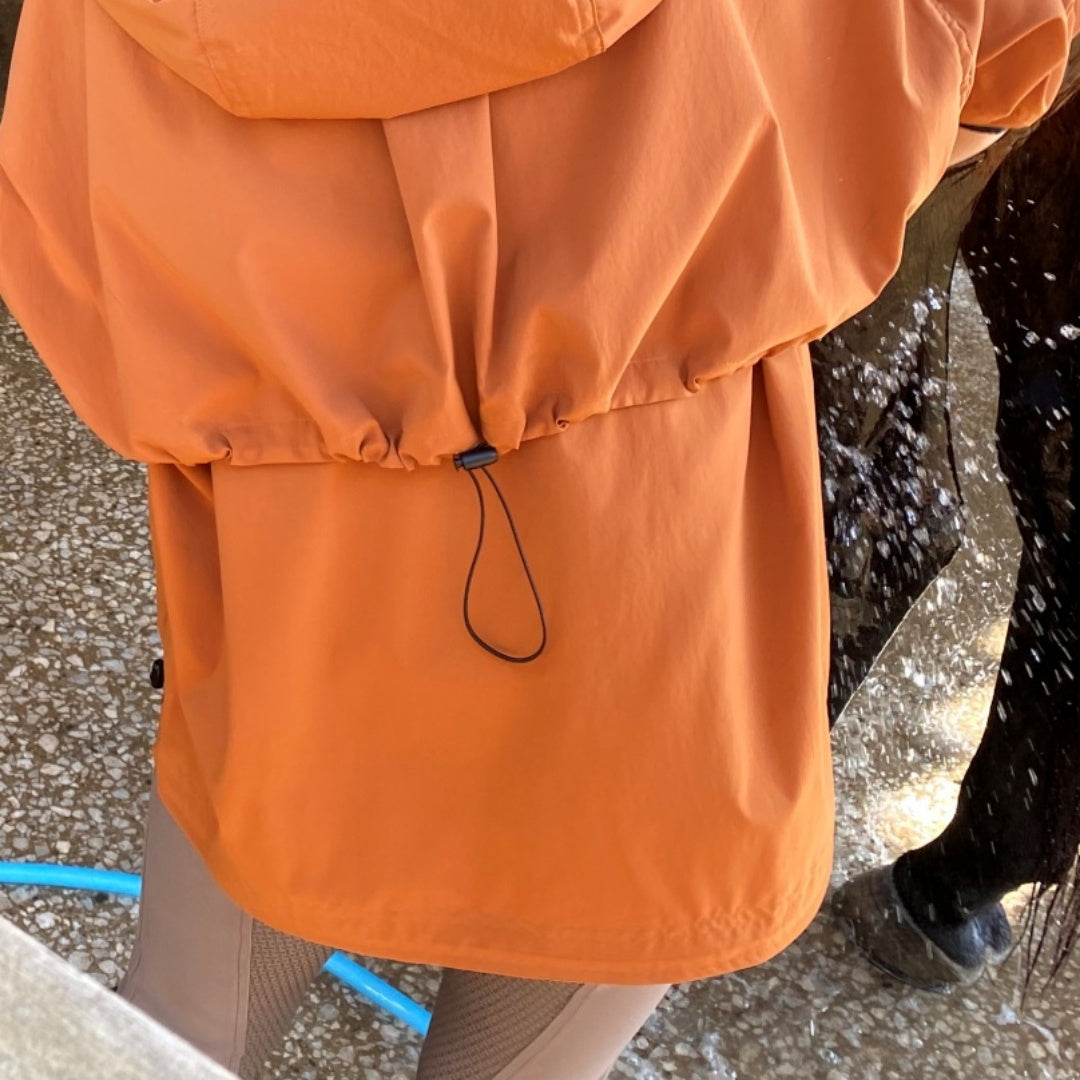 【OUTLET】タイプライターストレッチブルゾン