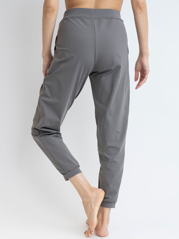 |ワンタックパンツ|パンツ|無地|グレー|ヨガウェア|フィットネス|普段使い|Thetis Yoga Dress(テティスヨガドレス)|LIFE TUNING DAYS(ライフチューニングデイズ)|
