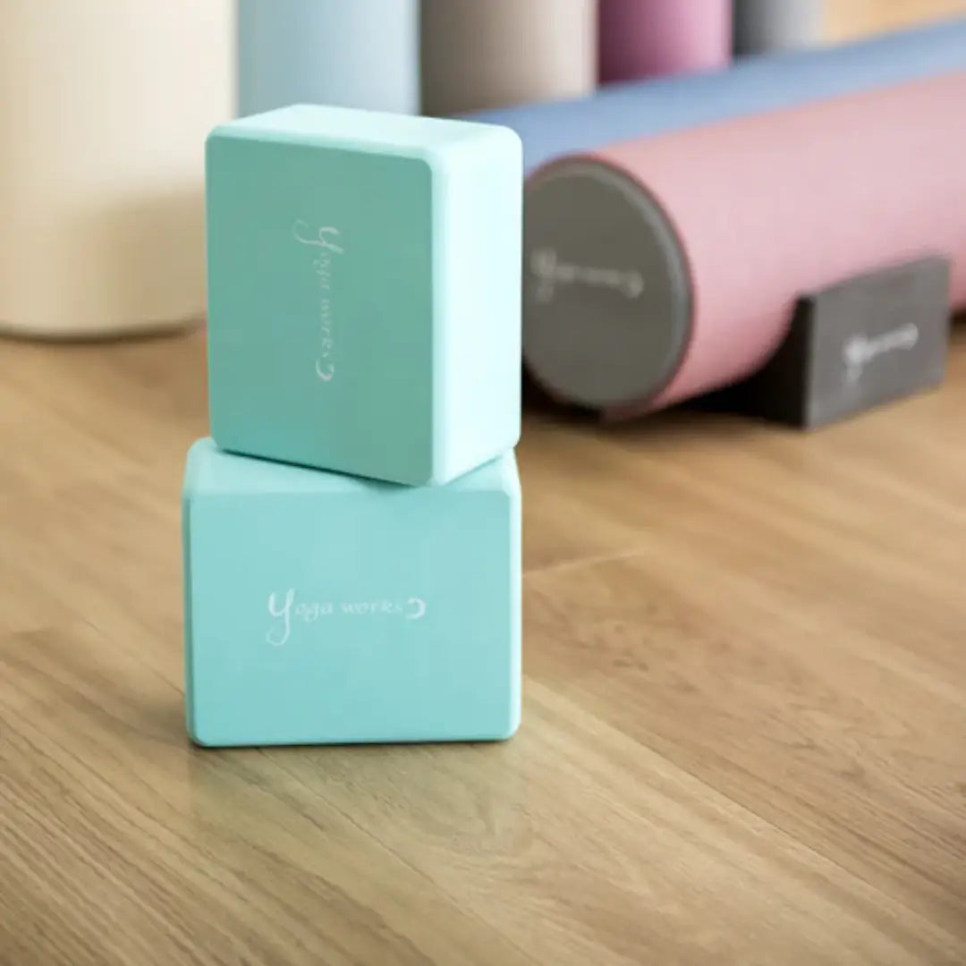 ヨガブロックmini 2個セット|ミント|ヨガ|ピラティス|シンプル|小さい|EVA|yogaworks(ヨガワークス)|LIFE TUNING DAYS(ライフチューニングデイズ)|