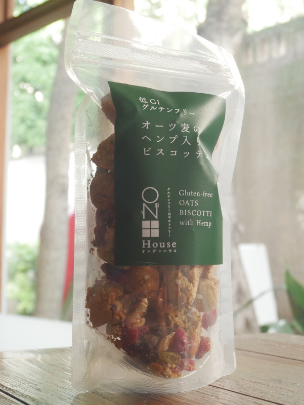 低GI・グルテンフリー オーツ麦のヘンプ入りビスコッティ