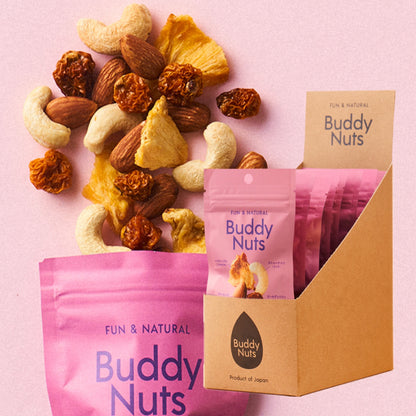 No.4｜ファイバー｜食物繊維｜おやつ｜健康｜カシューナッツ｜アーモンド｜パイナップル｜ゴールデンベリー｜Buddy Nuts（バディーナッツ）｜LIFE TUNING DAYS（ライフチューニングデイズ）｜