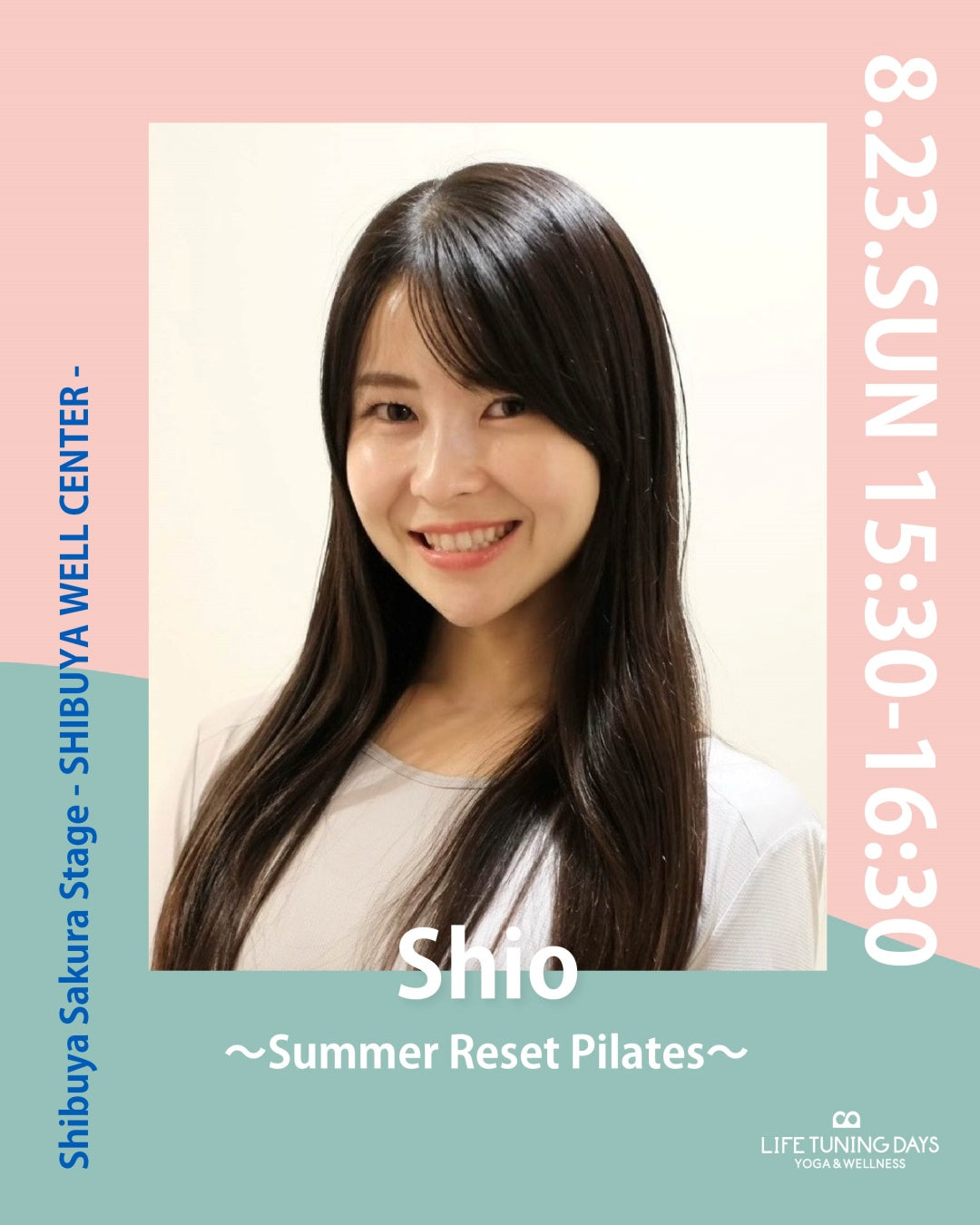 8/23(日) 15:30~ | 〜Summer Reset Pilates〜