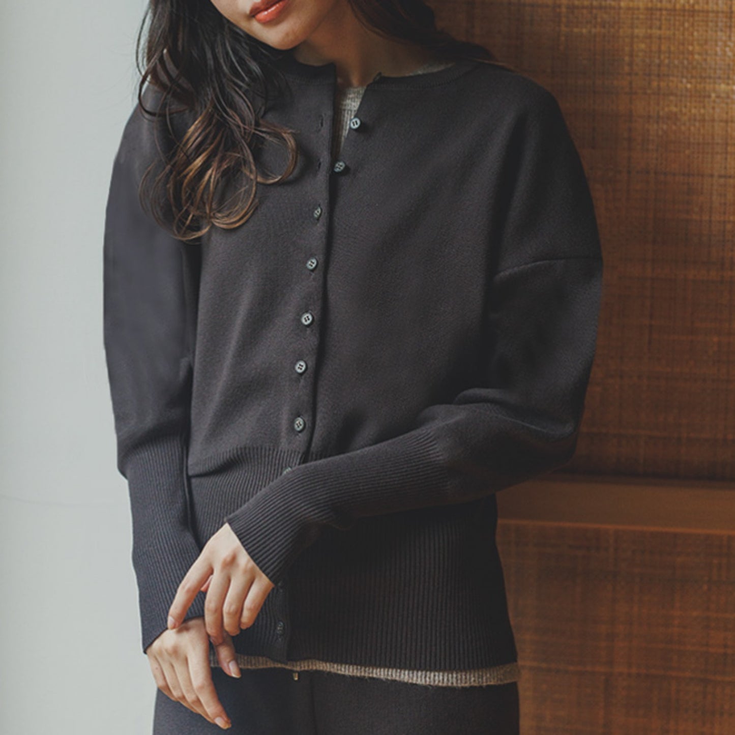 水仙（すいせん） オーガニックコットン ショートカーディガン