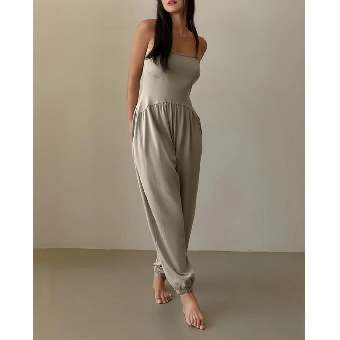 バルーンタックヨガオールインワン  ｜3465｜ゆったり｜ギャザー｜かわいい｜ライフチューニングデイズ｜undigi（アンデジ）｜LIFE TUNING DAYS（ライフチューニングデイズ）