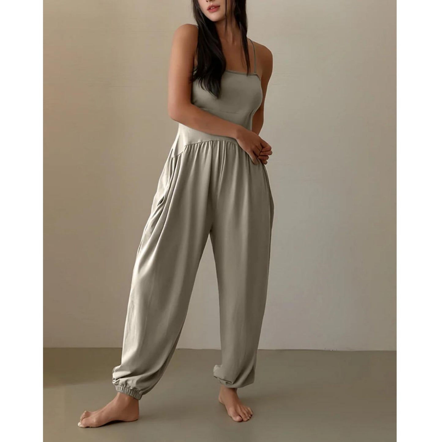 バルーンタックヨガオールインワン  ｜3465｜ゆったり｜ギャザー｜かわいい｜ライフチューニングデイズ｜undigi（アンデジ）｜LIFE TUNING DAYS（ライフチューニングデイズ）