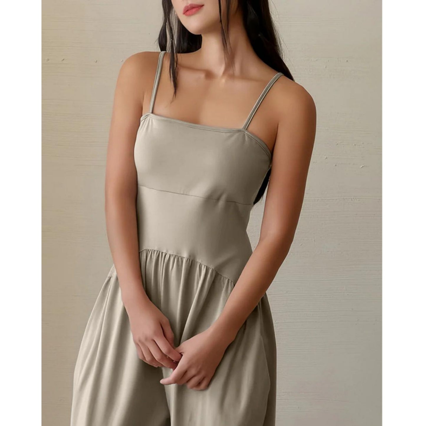 バルーンタックヨガオールインワン  ｜3465｜ゆったり｜ギャザー｜かわいい｜ライフチューニングデイズ｜undigi（アンデジ）｜LIFE TUNING DAYS（ライフチューニングデイズ）