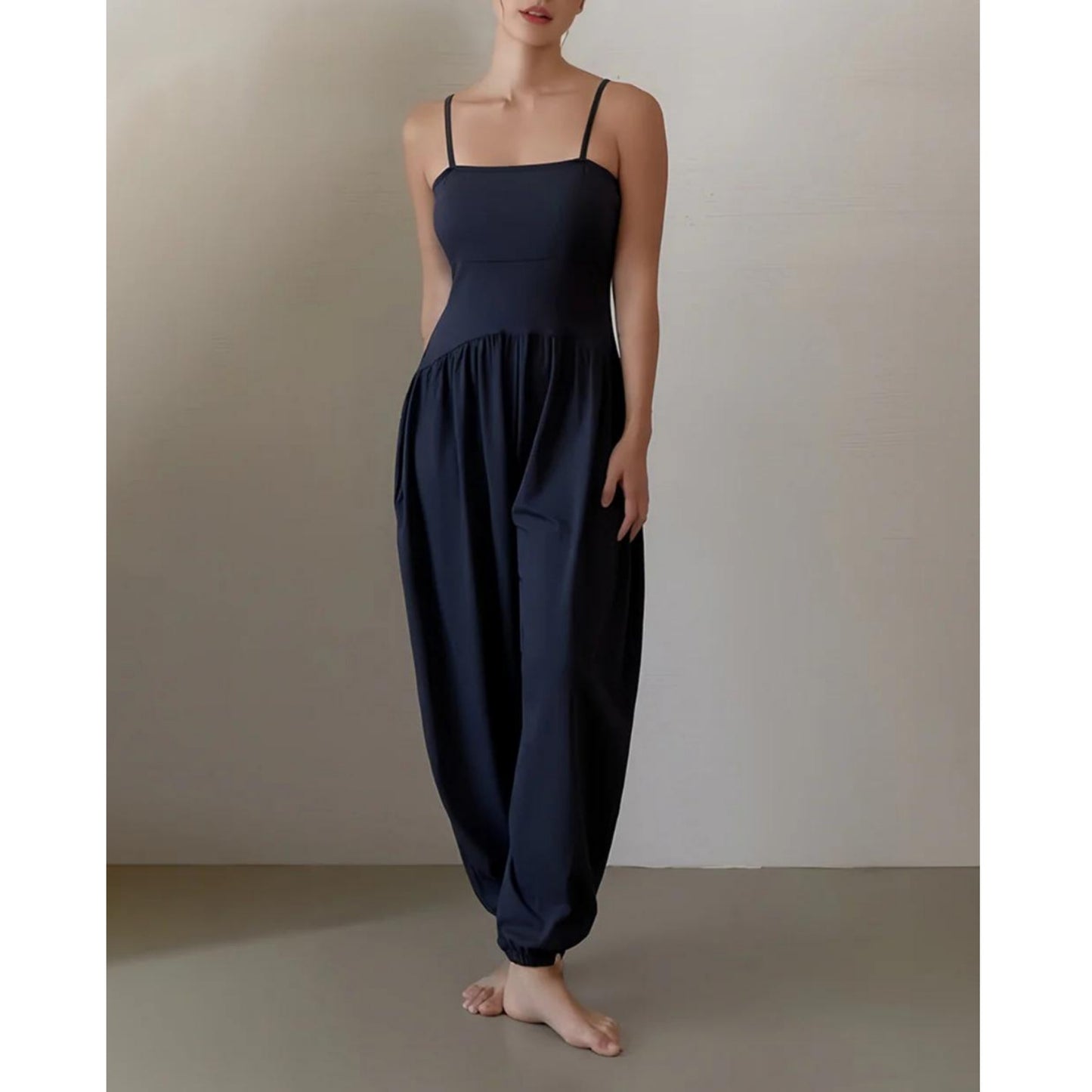 バルーンタックヨガオールインワン  ｜3465｜ゆったり｜ギャザー｜かわいい｜ライフチューニングデイズ｜undigi（アンデジ）｜LIFE TUNING DAYS（ライフチューニングデイズ）