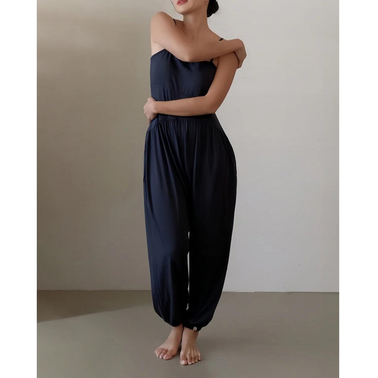 バルーンタックヨガオールインワン  ｜3465｜ゆったり｜ギャザー｜かわいい｜ライフチューニングデイズ｜undigi（アンデジ）｜LIFE TUNING DAYS（ライフチューニングデイズ）