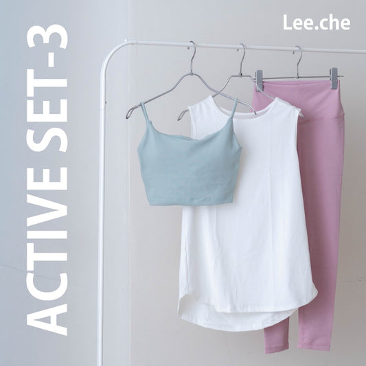 ACTIVE SET-3 | Lee.che-Set (Tops×Bratop×Leggings)