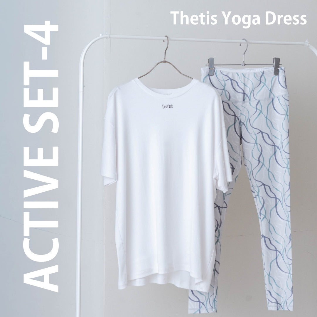 ACTIVE SET-4 | Thetis Yoga Dress-Set (Tops×Leggings)