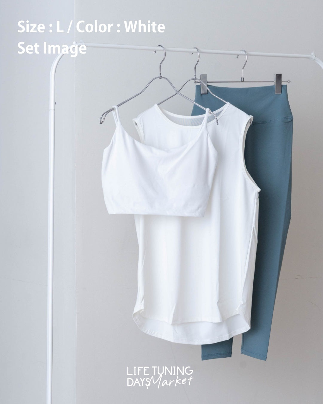 ACTIVE SET-3 | Lee.che-Set (Tops×Bratop×Leggings)