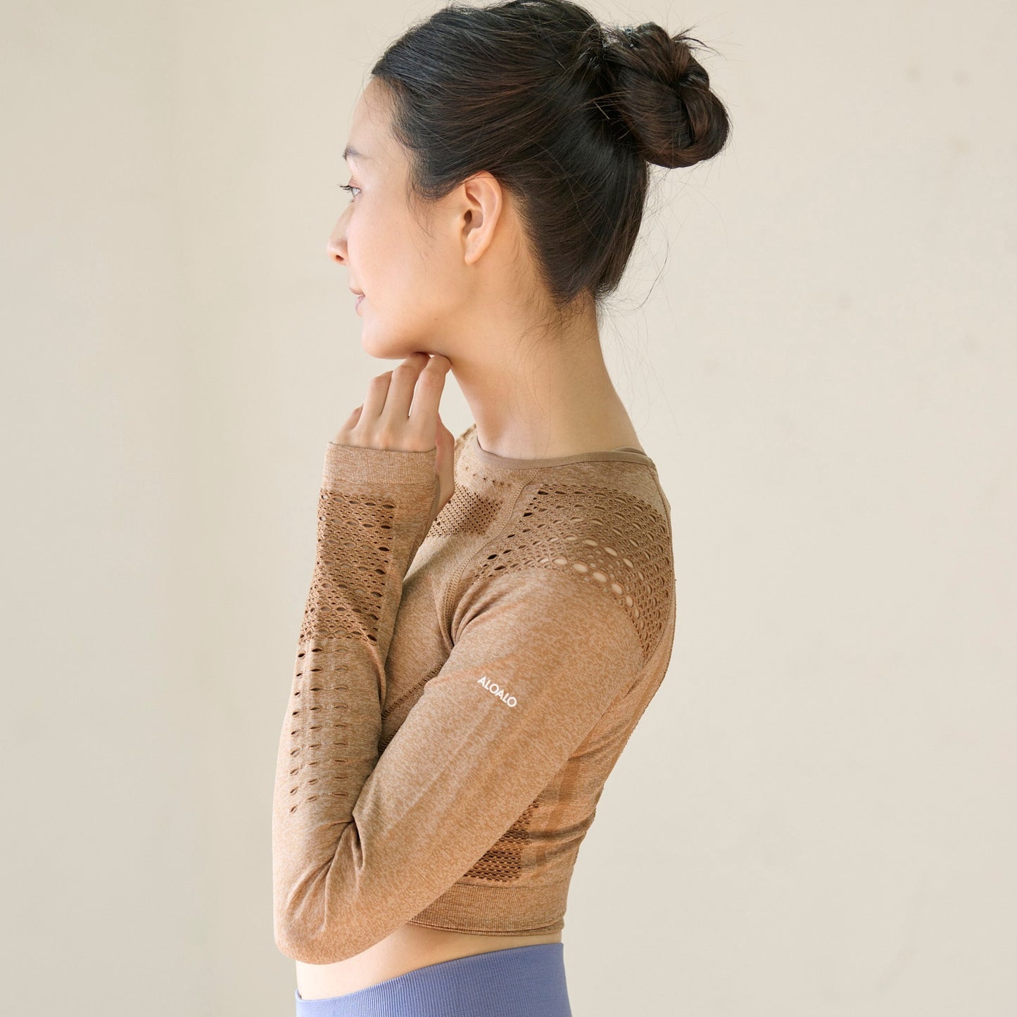 TUNING DAYS｜ライフチューニングデイズ｜LTD｜ヨガ｜ピラティス｜ウェア｜長袖トップス｜おしゃれ｜ブラウン