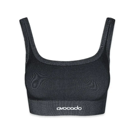 Kali Scoop Bra｜AVOCADO｜センシルナイロン｜アンティークホワイト｜ストライプ｜ブラトップ｜ヨガ｜ピラティス｜おしゃれ｜108.tokyo（ワンオーエイト.トウキョウ ）｜LIFE TUNING DAYS（ライフチューニングデイズ）