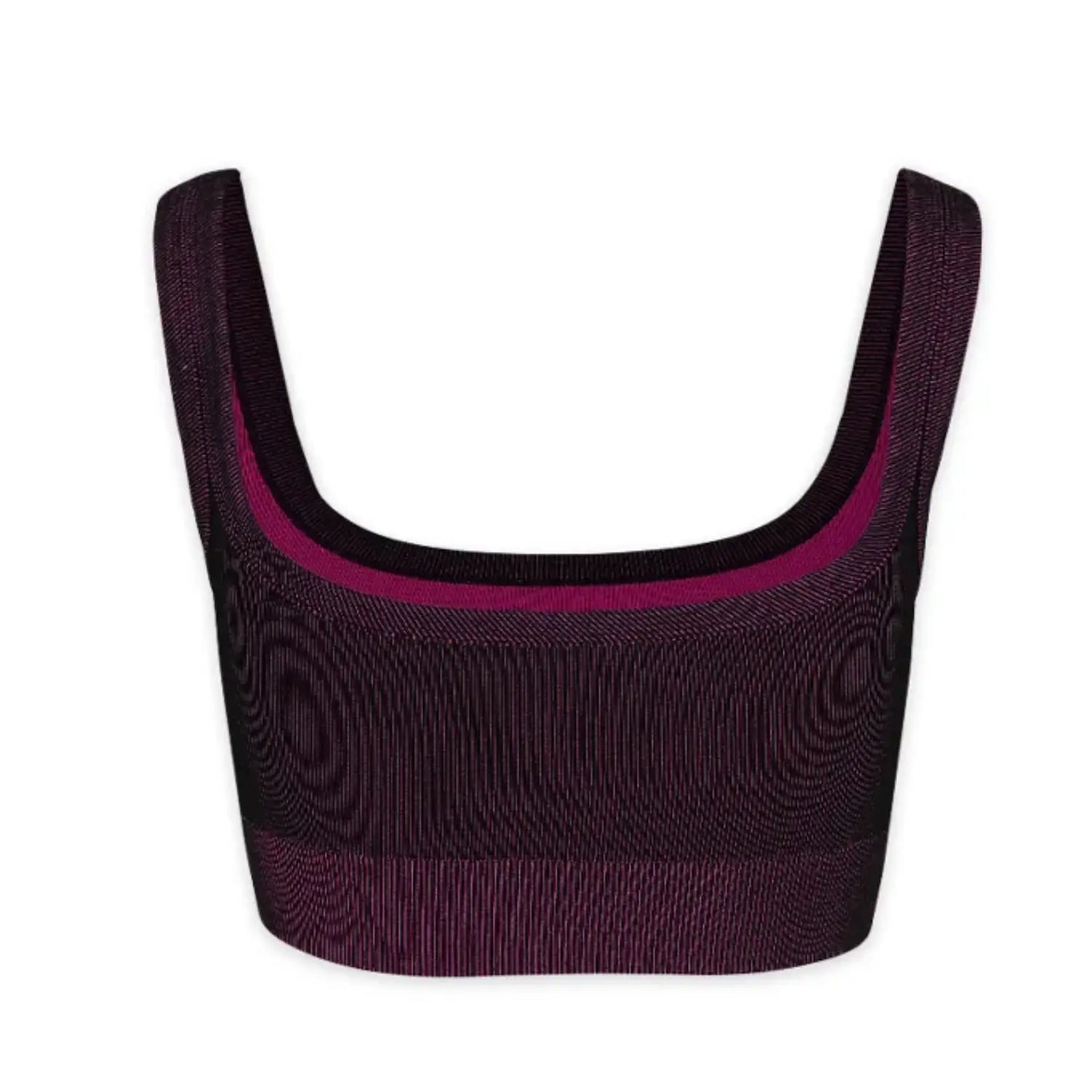 Kali Scoop Bra｜AVOCADO｜センシルナイロン｜フューシャパープル｜ストライプ｜ブラトップ｜ヨガ｜ピラティス｜おしゃれ｜108.tokyo（ワンオーエイト.トウキョウ ）｜LIFE TUNING DAYS（ライフチューニングデイズ）