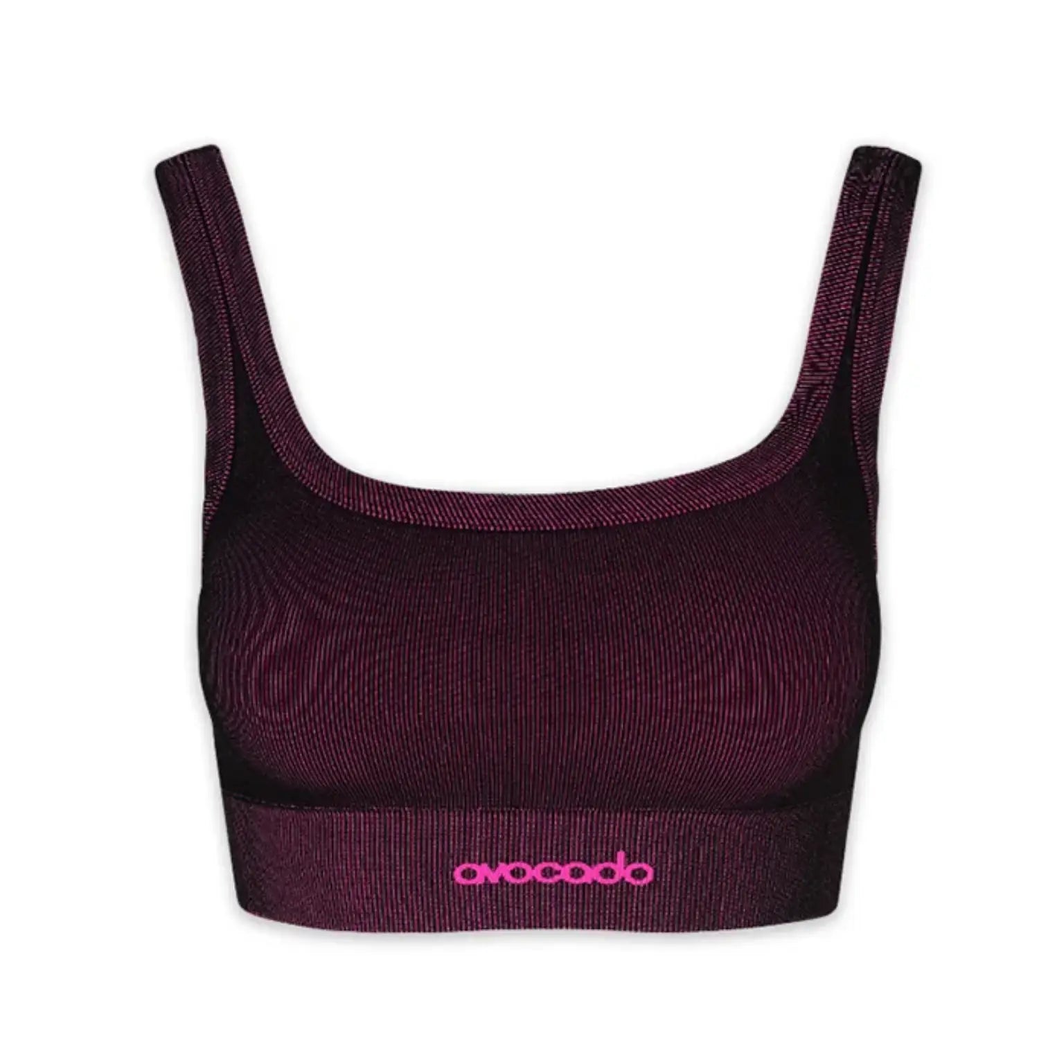 Kali Scoop Bra｜AVOCADO｜センシルナイロン｜フューシャパープル｜ストライプ｜ブラトップ｜ヨガ｜ピラティス｜おしゃれ｜108.tokyo（ワンオーエイト.トウキョウ ）｜LIFE TUNING DAYS（ライフチューニングデイズ）