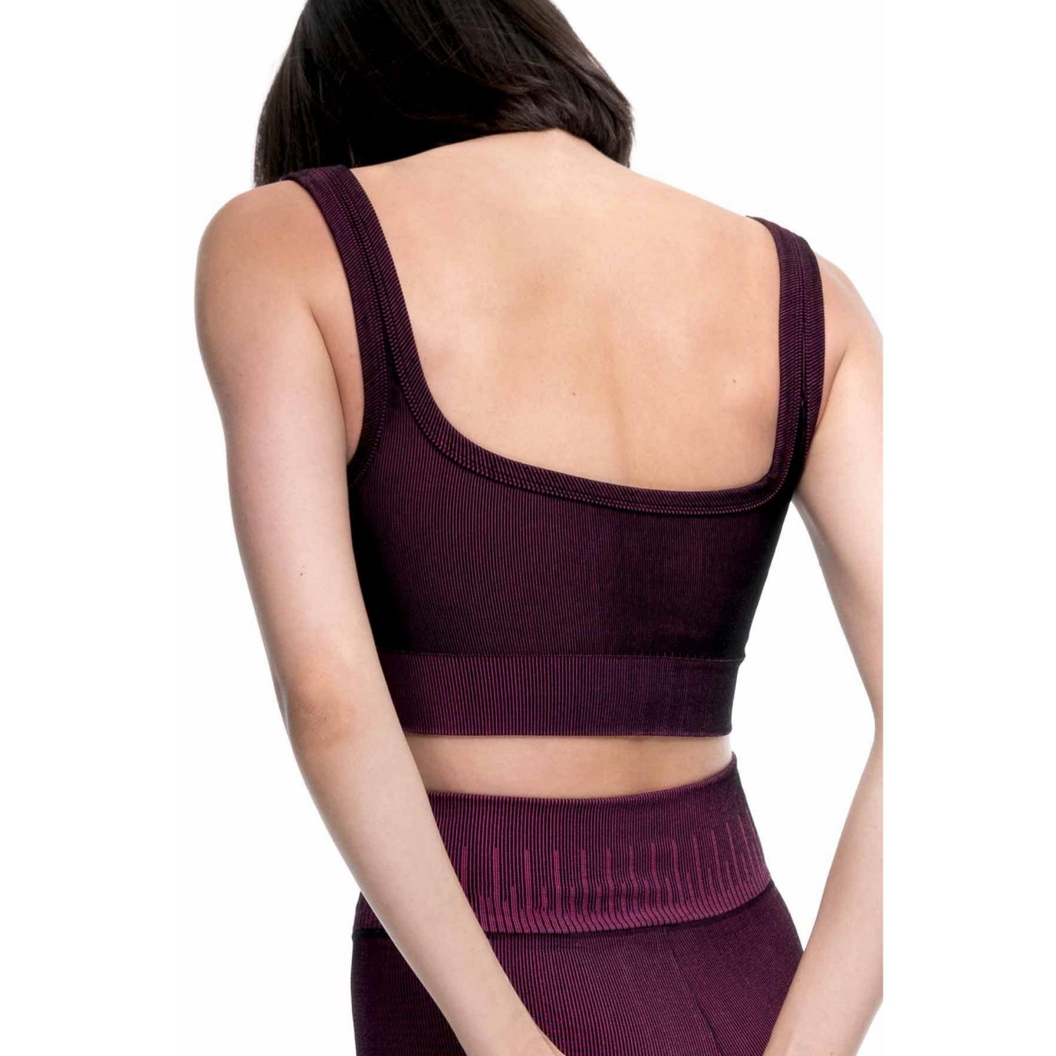 Kali Scoop Bra｜AVOCADO｜センシルナイロン｜フューシャパープル｜ストライプ｜ブラトップ｜ヨガ｜ピラティス｜おしゃれ｜108.tokyo（ワンオーエイト.トウキョウ ）｜LIFE TUNING DAYS（ライフチューニングデイズ）