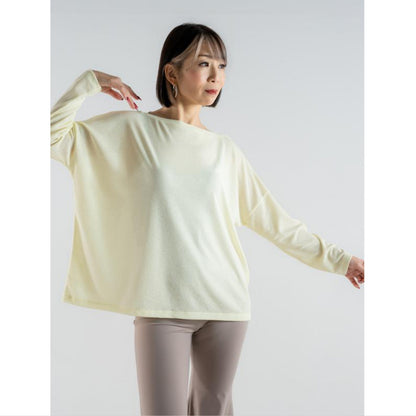 シア―ワイドTシャツ｜ダンスウェア｜ヨガウェア｜レモン｜透ける｜ゆったり｜長袖｜ドロップスリーブ｜テアダンスアンドラディアンス｜thea DANCE & RADIANCE｜ライフチューニングデイズ｜LIFE TUNING DAYS