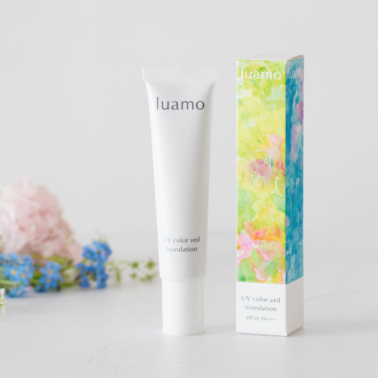 UVカラーヴェール ファンデ―ション　SPF26　PA＋＋＋｜ナチュラル｜クリームファンデーション｜天然成分由来｜石けんで落ちる｜luamo（ルアモ）｜LIFE TUNING DAYS（ライフチューニングデイズ）