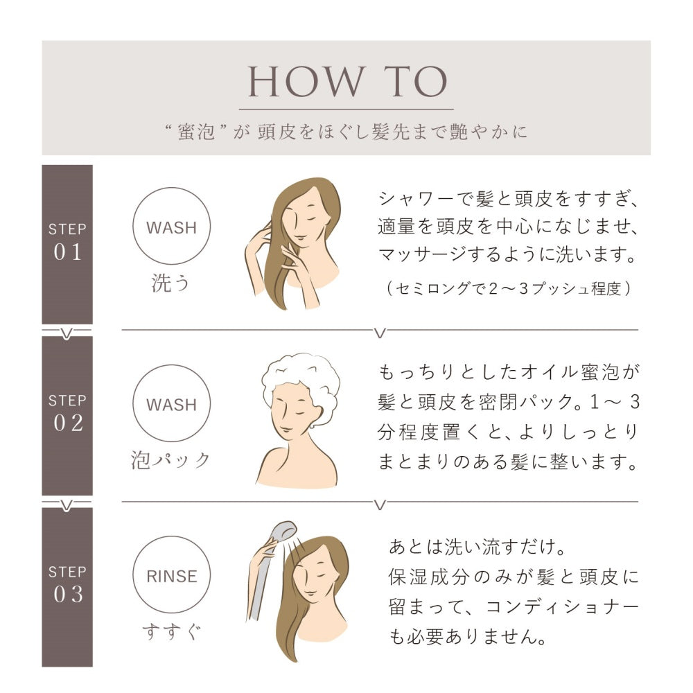 ヘアピチュシャンプー｜ヘアケア・時短ケア｜使い方・HOW TO｜アーユルヴェーダ・シロピチュ｜ARYURVIST（アーユルヴィスト）｜LIFE TUNING DAYS（ライフチューニングデイズ）｜