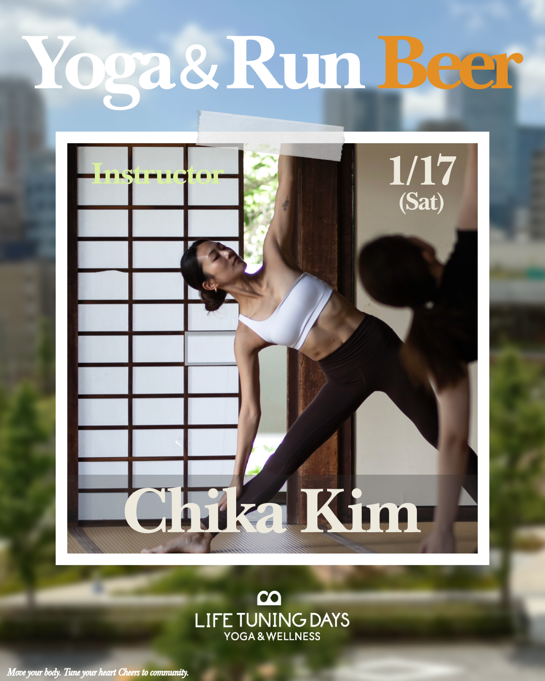 1/17(土)_Yoga＆Run Beer｜Chika Kim