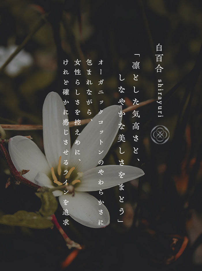 白百合（しらゆり）リブニットトップス