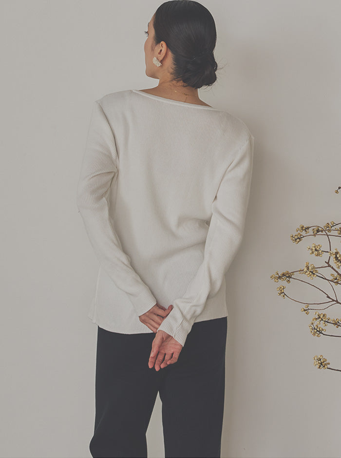 山茶花（さざんか） オーガニックコットン ニットカーディガン